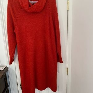 NWT LOFT Plus Cowl Neck Sweater Dress size 16/18